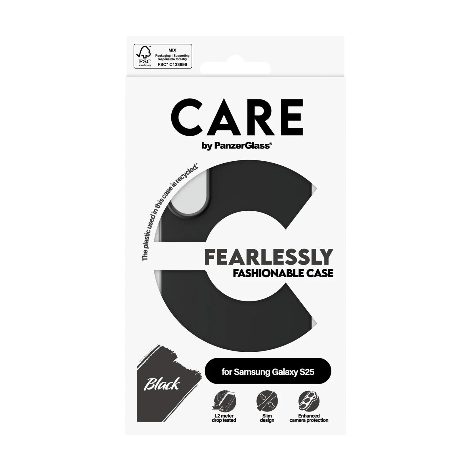 Husa Spate PanzerGlass Hard Care pentru Samsung Galaxy S25 Negru thumb
