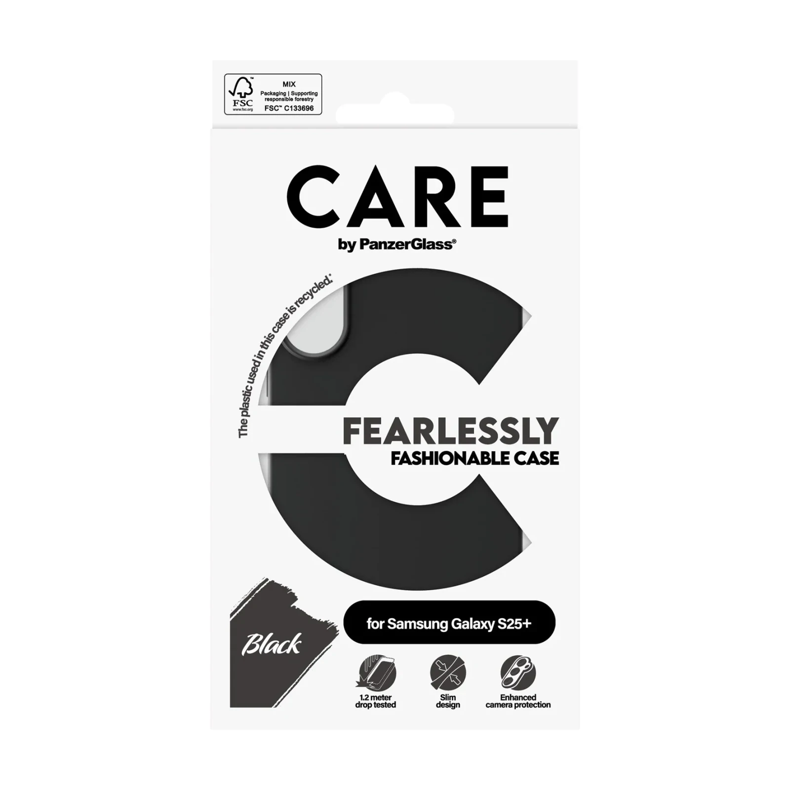 Husa Spate PanzerGlass Hard Care pentru Samsung Galaxy S25 Plus Negru thumb