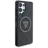 Husa Guess IML 4G Glitter and Triangle Logo MagSafe pentru Samsung Galaxy S25 Ultra Negru
