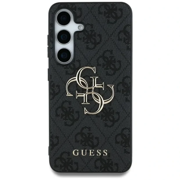 Husa Guess PU 4G Metal Logo pentru Samsung Galaxy S25, Gri