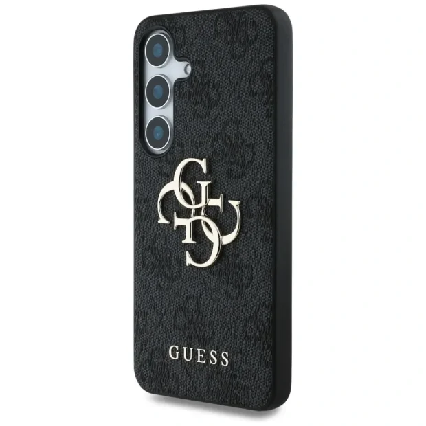 Husa Guess PU 4G Metal Logo pentru Samsung Galaxy S25, Gri