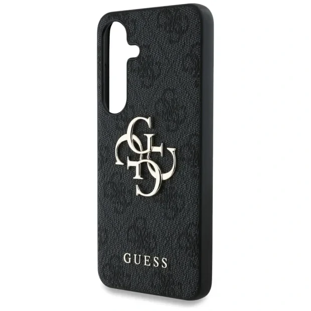 Husa Guess PU 4G Metal Logo pentru Samsung Galaxy S25, Gri