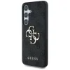 Husa Guess PU 4G Metal Logo pentru Samsung Galaxy S25 Plus, Gri