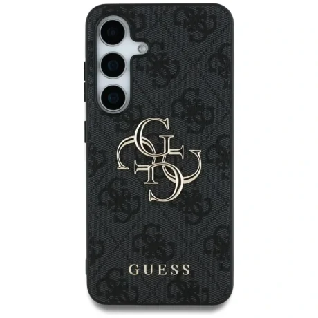 Husa Guess PU 4G Metal Logo pentru Samsung Galaxy S25 Plus, Gri