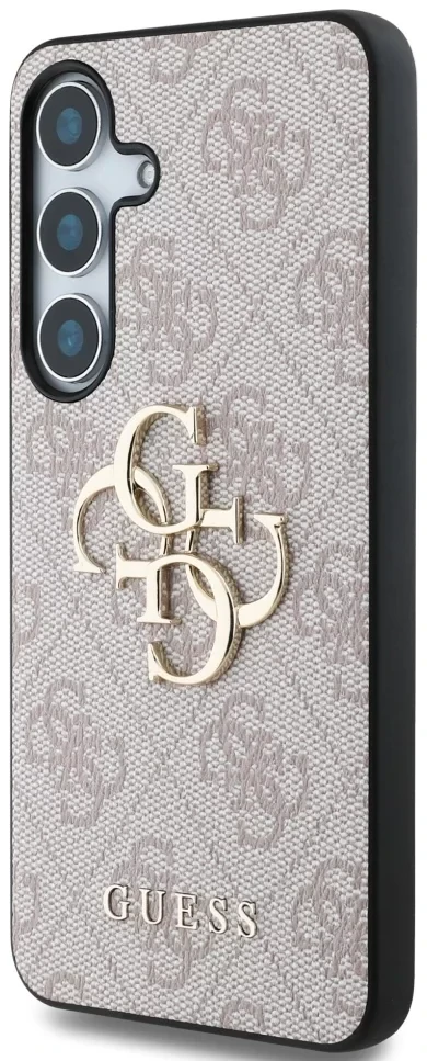 Husa Guess PU 4G Metal Logo pentru Samsung Galaxy S25 Plus, Roz thumb