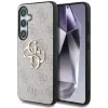 Husa Guess PU 4G Metal Logo pentru Samsung Galaxy S25 Plus, Roz