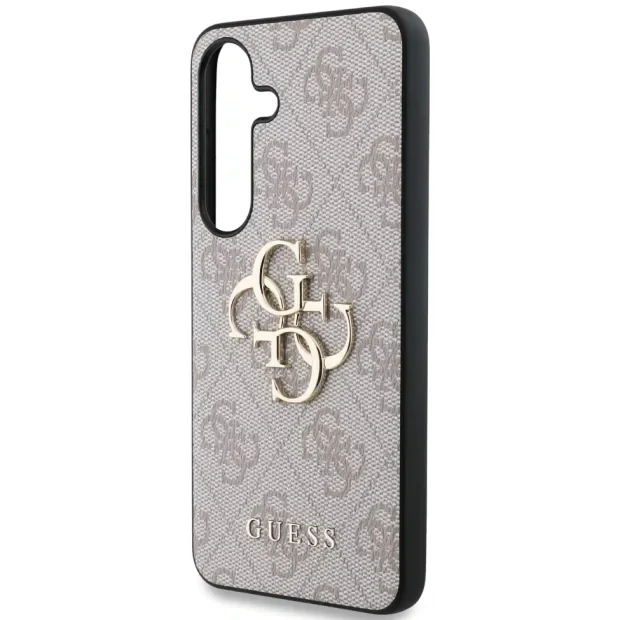 Husa Guess PU 4G Metal Logo pentru Samsung Galaxy S25 Plus, Roz