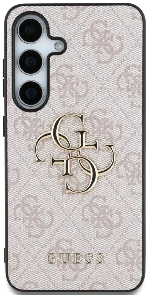 Husa Guess PU 4G Metal Logo pentru Samsung Galaxy S25 Plus, Roz thumb