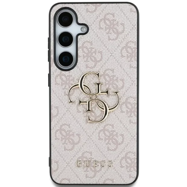 Husa Guess PU 4G Metal Logo pentru Samsung Galaxy S25 Plus, Roz