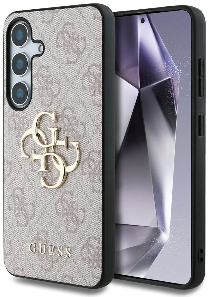 Husa Guess PU 4G Metal Logo pentru Samsung Galaxy S25, Roz thumb