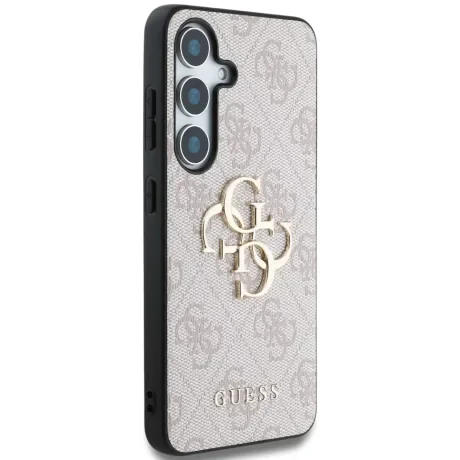Husa Guess PU 4G Metal Logo pentru Samsung Galaxy S25, Roz