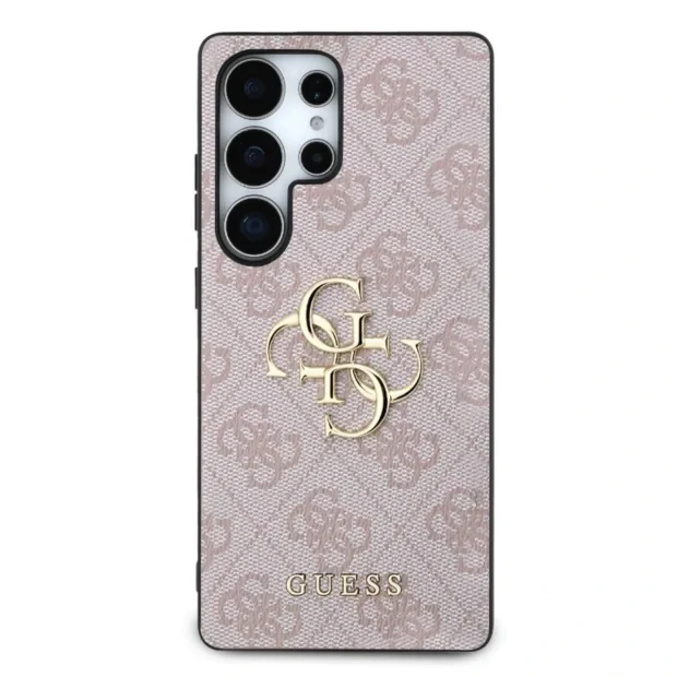 Husa Guess PU 4G Metal Logo pentru Samsung Galaxy S25 Ultra, Roz