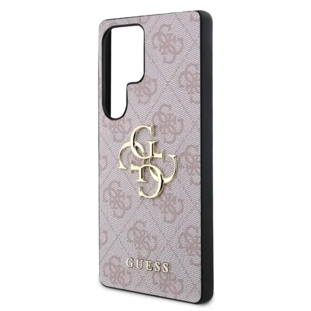 Husa Guess PU 4G Metal Logo pentru Samsung Galaxy S25 Ultra, Roz