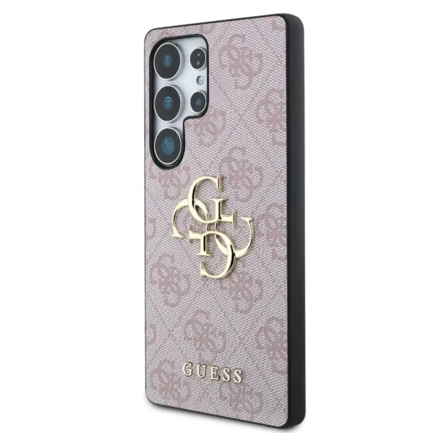 Husa Guess PU 4G Metal Logo pentru Samsung Galaxy S25 Ultra, Roz