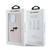 Husa Spate Karl Lagerfeld Liquid Silicone Double Heads MagSafe pentru iPhone 16 Pro KLHMP16LSKCHPPLP Roz