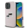 Husa Spate Karl Lagerfeld Liquid Silicone Double Heads MagSafe pentru iPhone 16 Pro KLHMP16LSKCHPPLP Roz