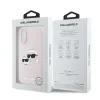Husa Spate Karl Lagerfeld Liquid Silicone Double Heads MagSafe pentru iPhone 16 KLHMP16SSKCHPPLP Roz