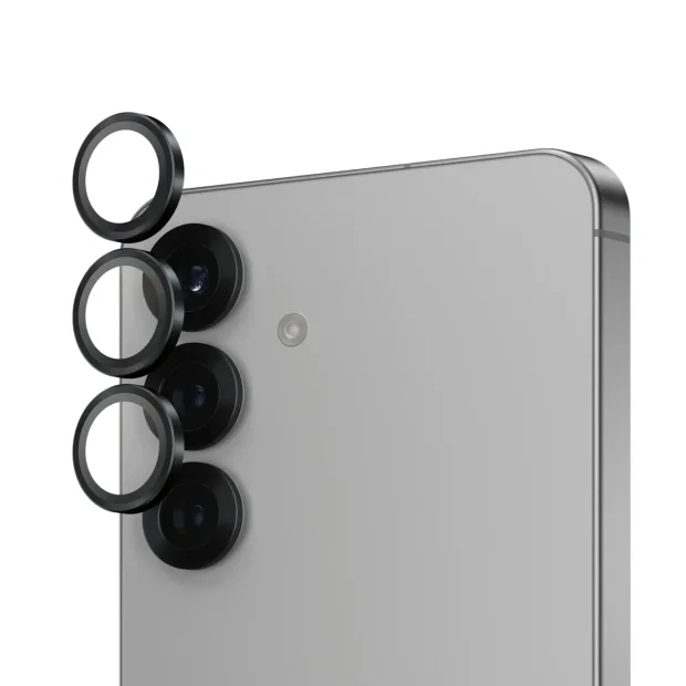 Folie Sticla Camera PanzerGlass Hoops pentru Samsung Galaxy S25  Negru