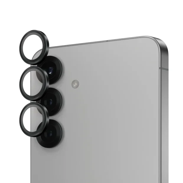 Folie Sticla Camera PanzerGlass Hoops pentru Samsung Galaxy S25 Plus Negru