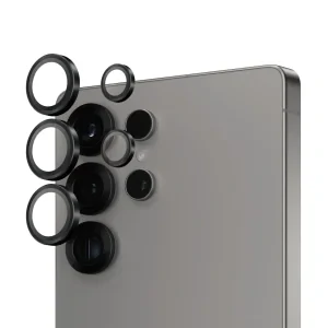 Folie Sticla Camera PanzerGlass Hoops pentru Samsung Galaxy S25  Ultra Negru