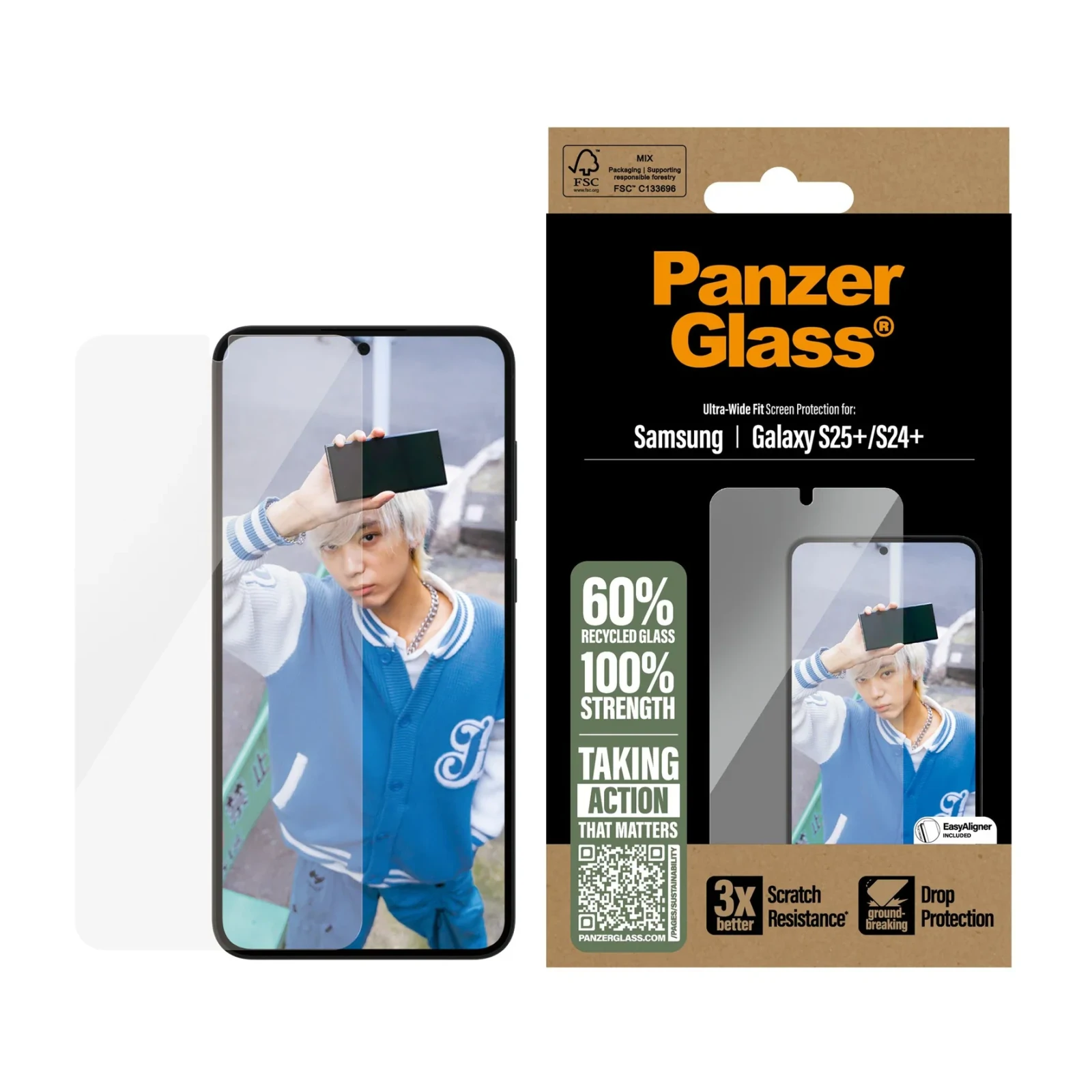 Folie Sticla PanzerGlass UWF pentru Samsung Galaxy S25 Plus Transparent thumb