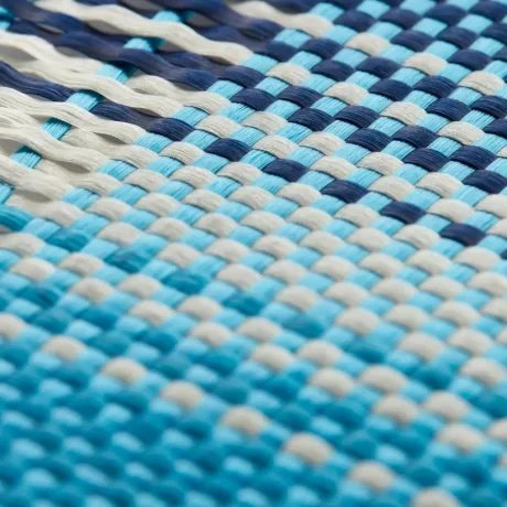 Husa Spate Pitaka Hard MagEZ Tactile Woven Aramid pentru iPhone 16 KI1601M Albastru