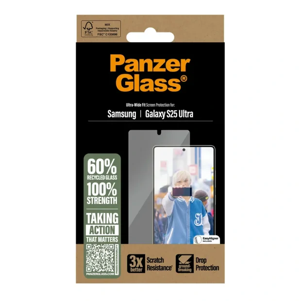 Folie Sticla PanzerGlass UWF pentru Samsung Galaxy S25 Ultra Transparent