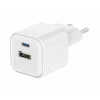 Incarcator Retea Swissten GaN 1x USB-C 20W 1xUSB-A 18W Alb