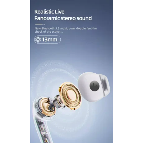 Casti Bluetooth Swissten ANC Focus Alb