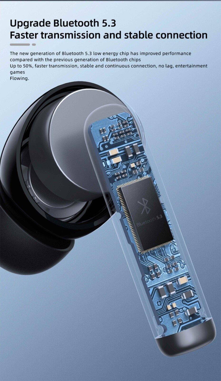 Casti Bluetooth Swissten ANC Focus Negru thumb