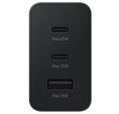 Incarcator Retea compatibil cu Samsung Trio USB-C/2xUSB-A EP-T6530NBEGEU 65W Negru thumb