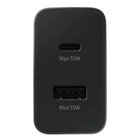 EP-TA220NBE Incarcator de calatorie Samsung Dual (USB-C,USB-A) 35W Negru