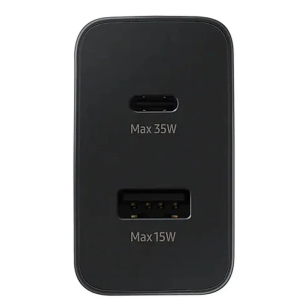 EP-TA220NBE Incarcator de calatorie Samsung Dual (USB-C,USB-A) 35W Negru