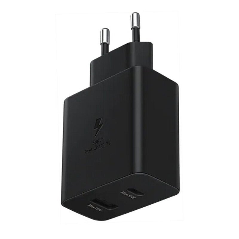 EP-TA220NBE Incarcator de calatorie Samsung Dual (USB-C,USB-A) 35W Negru thumb