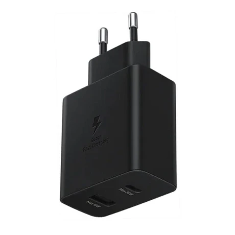 EP-TA220NBE Incarcator de calatorie Samsung Dual (USB-C,USB-A) 35W Negru