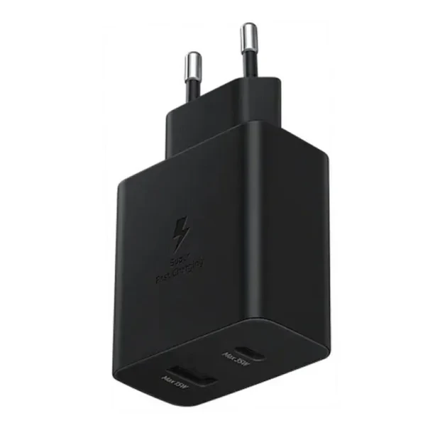 EP-TA220NBE Incarcator de calatorie Samsung Dual (USB-C,USB-A) 35W Negru