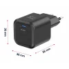 Incarcator Retea Swissten GaN 1x USB-C 35W cablu USB-C/Lightning 1.2m Negru