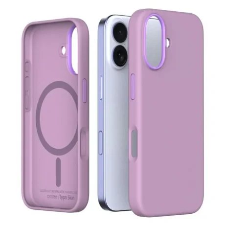 Husa Spate Araree Aero Typo Skin MagSafe pentru iPhone 16 Mov