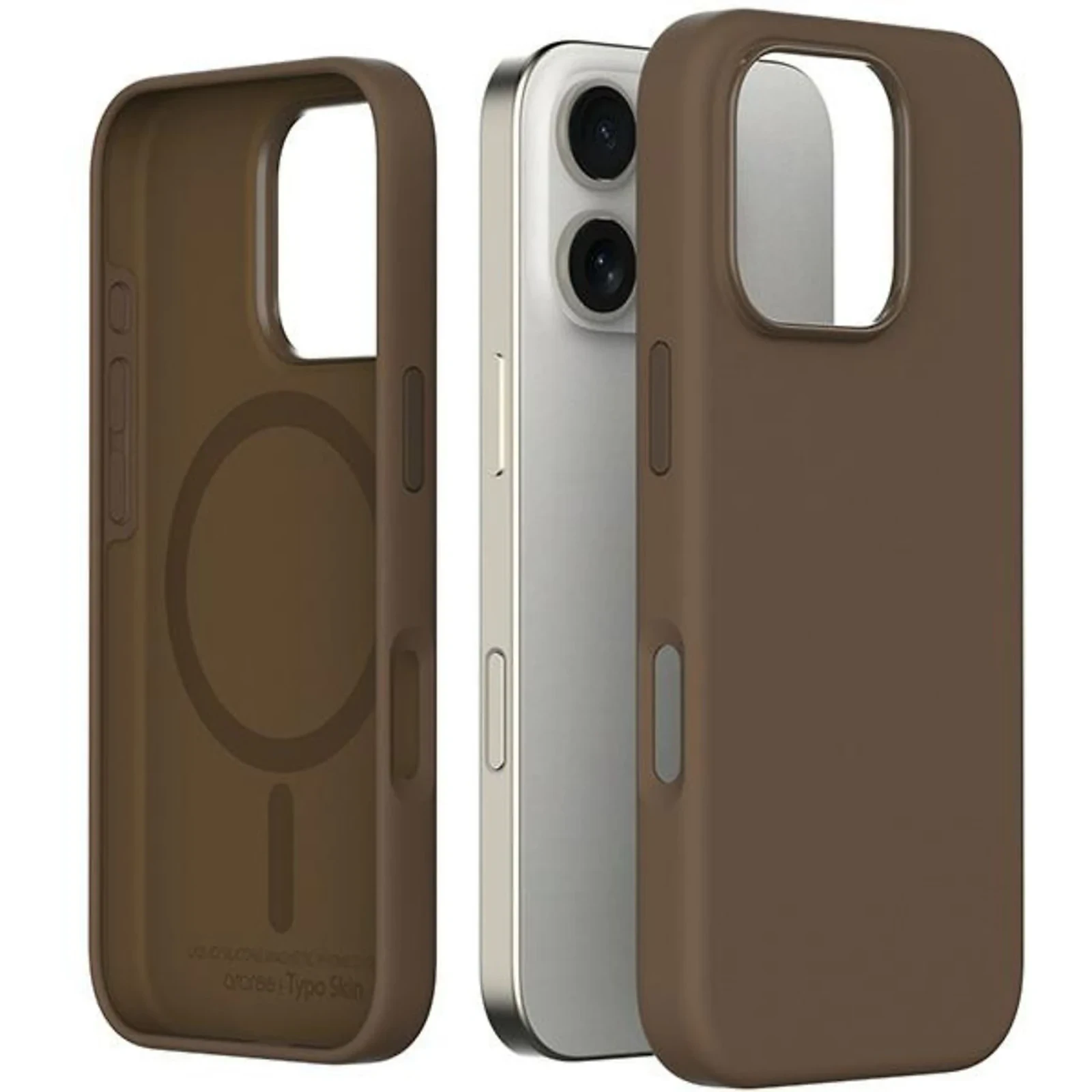 Husa Spate Araree Aero Typo Skin MagSafe pentru iPhone 16 Pro AR20-02117C Maro thumb