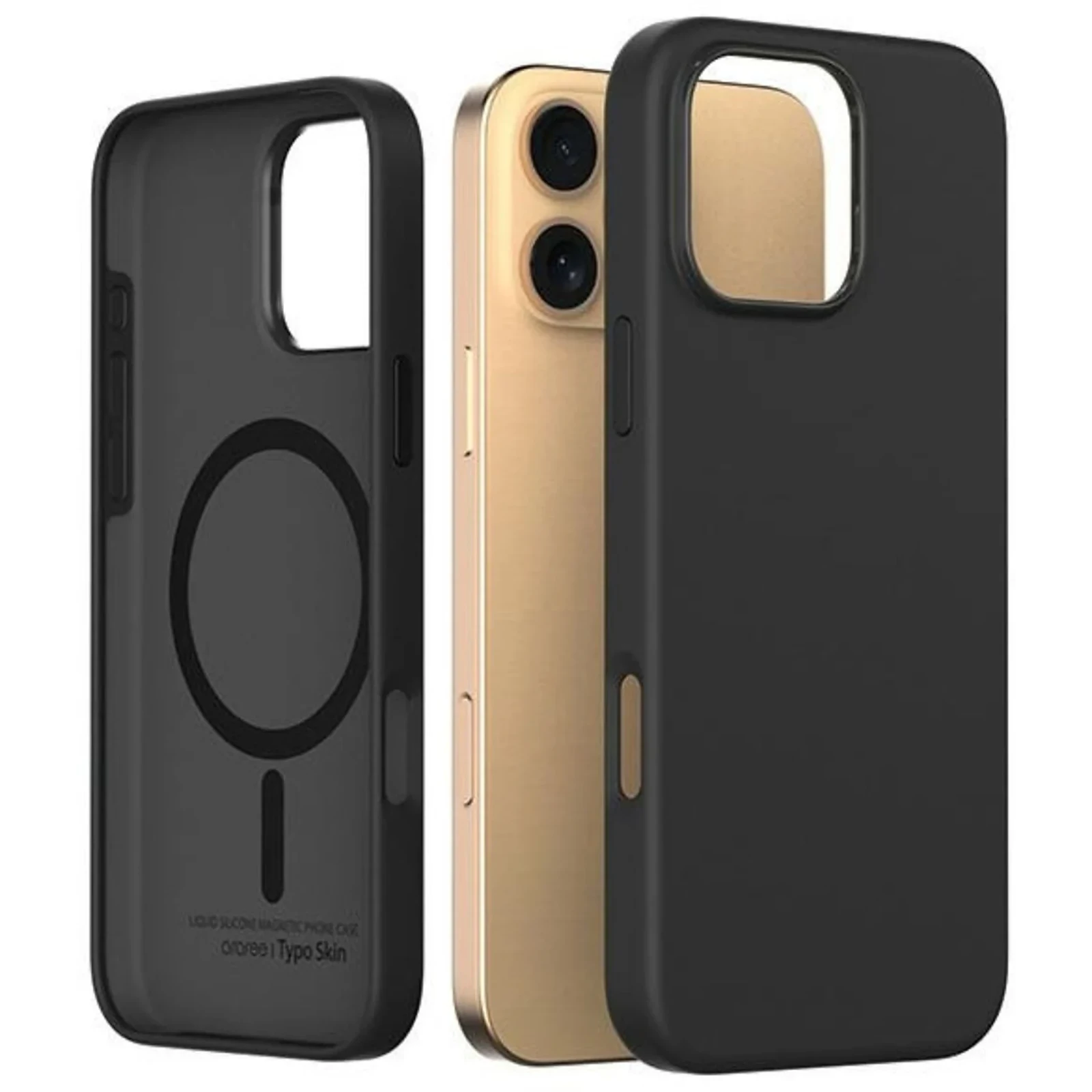 Husa Spate Araree Aero Typo Skin MagSafe pentru iPhone 16 Pro Max AR20-02118A Negru thumb