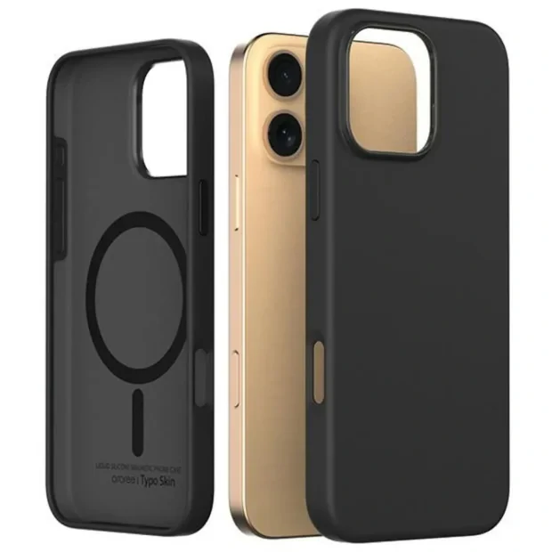 Husa Spate Araree Aero Typo Skin MagSafe pentru iPhone 16 Pro Max AR20-02118A Negru
