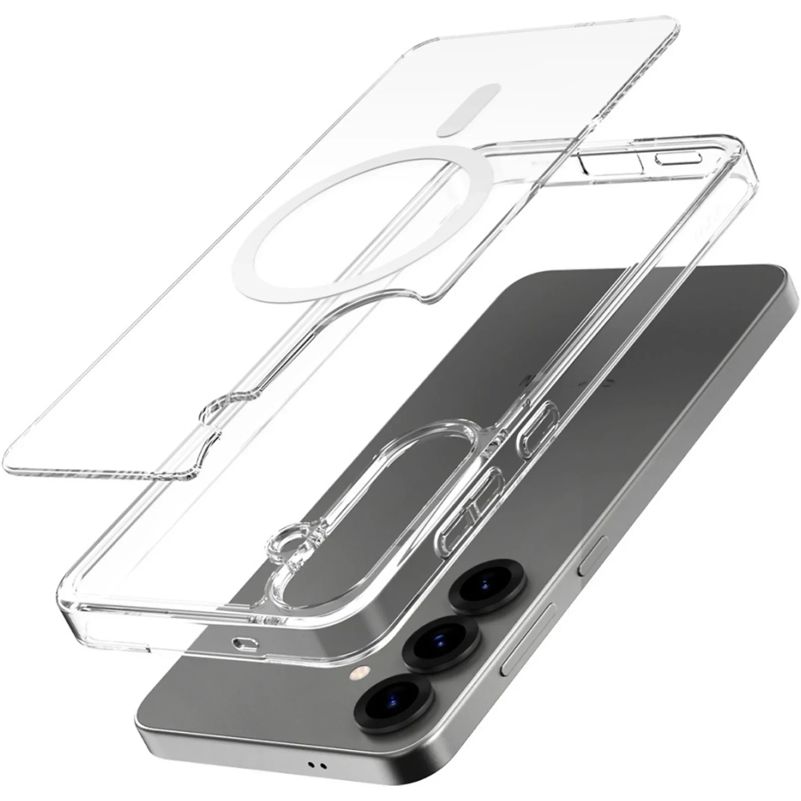 Husa Spate Araree Duple M MagSafe pentru Samsung Galaxy S25 AR20-02211A Transparent thumb
