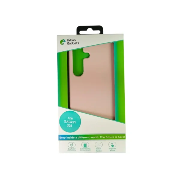 Husa Spate Urban Gadgets Silicon Soft MagSafe pentru Samsung Galaxy S25 Roz