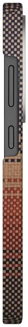 Husa Spate Pitaka Hard MagEZ Tactile Woven pentru Samsung Galaxy S25 Ultra KS2503U Maro thumb