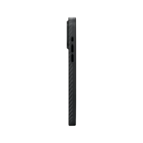 Husa Spate Pitaka Hard MagEZ Pro 4 Aramida 1500D pentru iPhone 15 Pro  Negru/Gri