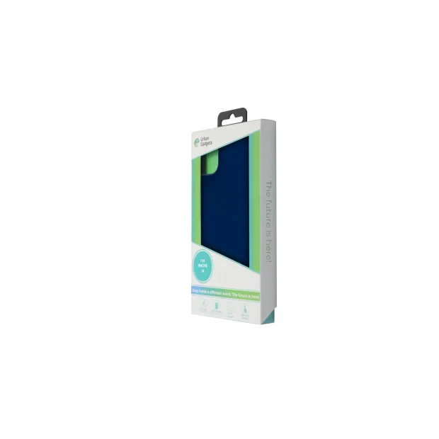 Husa Spate Urban Gadgets Silicon Soft MagSafe pentru iPhone 14 Albastru