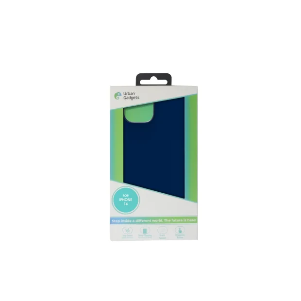 Husa Spate Urban Gadgets Silicon Soft MagSafe pentru iPhone 14 Albastru