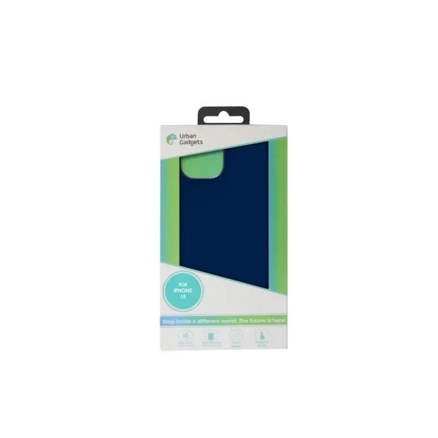 Husa Spate Urban Gadgets Silicon Soft MagSafe pentru iPhone 15 Albastru