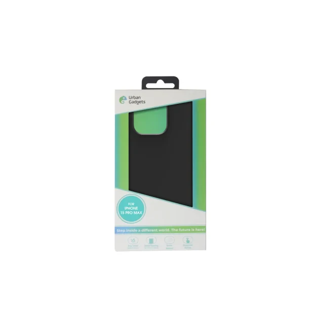 Husa Spate Urban Gadgets Silicon Soft MagSafe pentru iPhone 15 Pro Max Negru