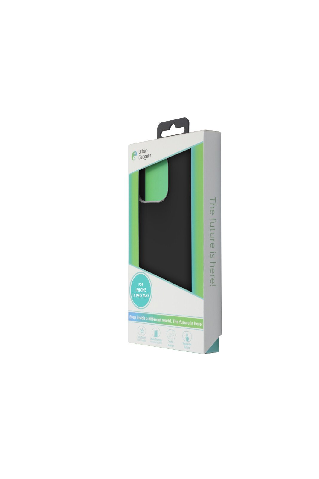 Husa Spate Urban Gadgets Silicon Soft MagSafe pentru iPhone 15 Pro Max Negru thumb